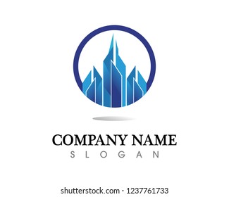 Real estate and home buildings logo icons template
