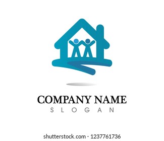 Real estate and home buildings logo icons template
