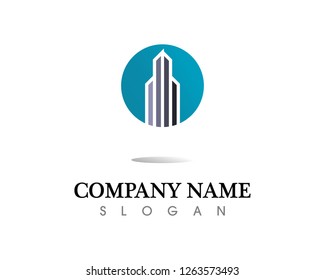 Real estate and home buildings logo icons template
