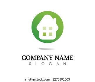 Real estate and home buildings logo icons template
