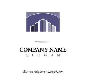 Real estate and home buildings logo icons template
