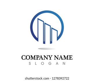 Real estate and home buildings logo icons template
