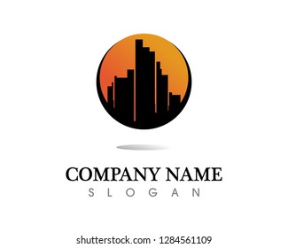 Real estate and home buildings logo icons template
