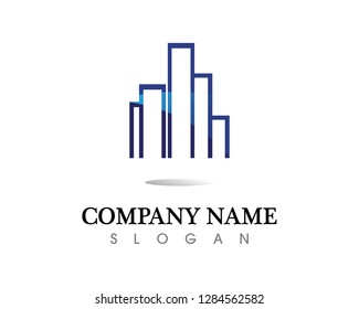 Real estate and home buildings logo icons template
