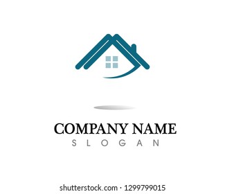 Real estate and home buildings logo icons template
