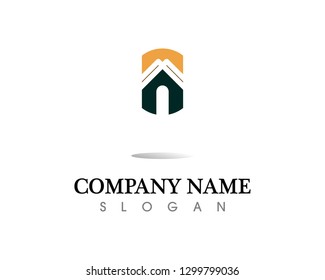 Real estate and home buildings logo icons template
