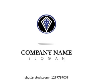 Real estate and home buildings logo icons template
