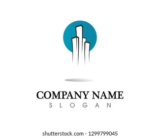 Real estate and home buildings logo icons template

