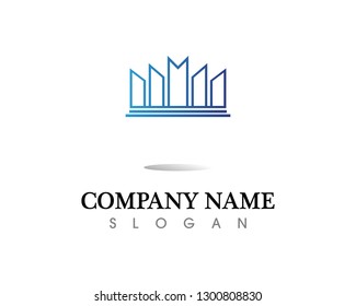 Real estate and home buildings logo icons template
