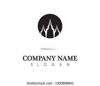 Real estate and home buildings logo icons template
