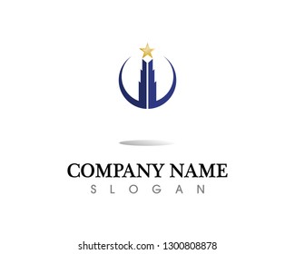 Real estate and home buildings logo icons template
