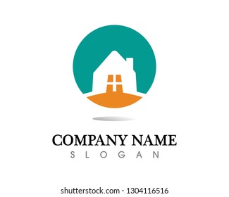 Real estate and home buildings logo icons template
