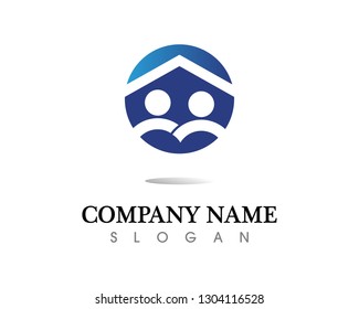 Real estate and home buildings logo icons template
