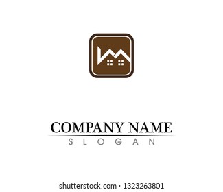 Real estate and home buildings logo icons template
