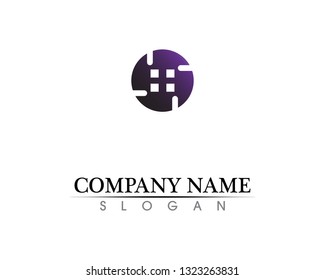 Real estate and home buildings logo icons template
