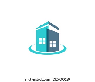 Real estate and home buildings logo icons template