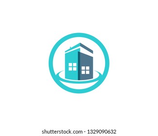 Real estate and home buildings logo icons template