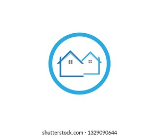 Real estate and home buildings logo icons template
