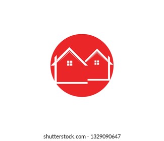 Real estate and home buildings logo icons template