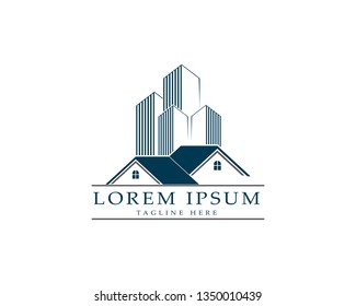 Real estate and home buildings logo icons template
