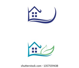 Real estate and home buildings logo icons template
