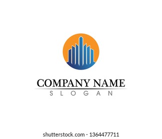 Real estate and home buildings logo icons template

