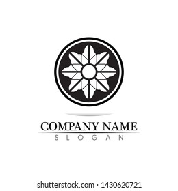 Real estate and home buildings logo icons template
