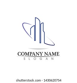 Real estate and home buildings logo icons template
