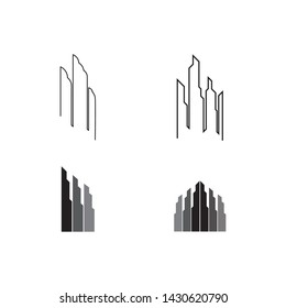 Real estate and home buildings logo icons template
