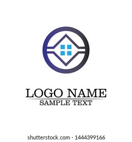Real estate and home buildings logo icons template
