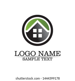 Real estate and home buildings logo icons template
