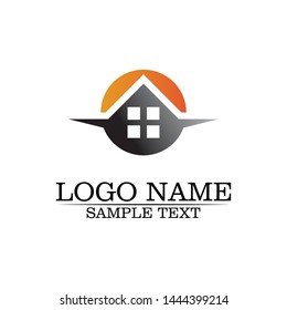 Real estate and home buildings logo icons template
