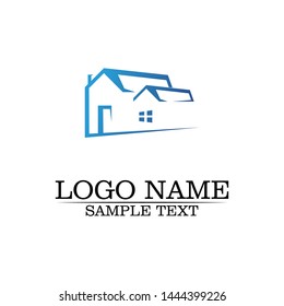 Real estate and home buildings logo icons template
