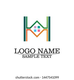 Real estate and home buildings logo icons vector