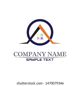 Real estate and home buildings logo icons template
