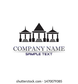 Real estate and home buildings logo icons template
