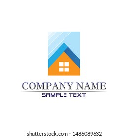 Real estate and home buildings logo icons template
