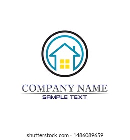 Real estate and home buildings logo icons template
