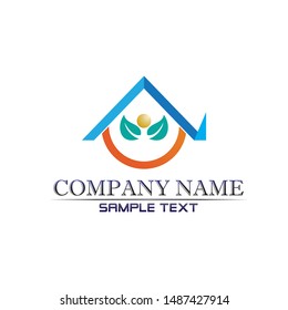 Real estate and home buildings logo icons template
