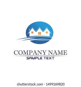 Real estate and home buildings logo icons template
