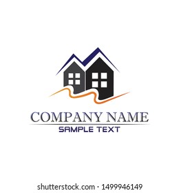 Real estate and home buildings logo icons template
