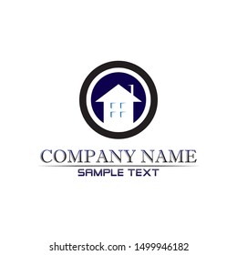 Real estate and home buildings logo icons template
