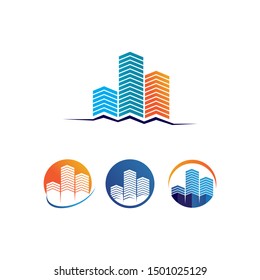 Real estate and home buildings logo icons template

