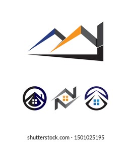 Real estate and home buildings logo icons template
