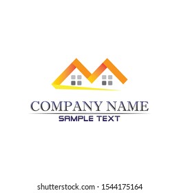 Real estate and home buildings logo icons template