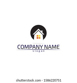Real estate and home buildings logo icons template