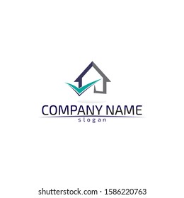 Real estate and home buildings logo icons template