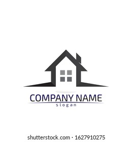 Real estate and home buildings logo icons template