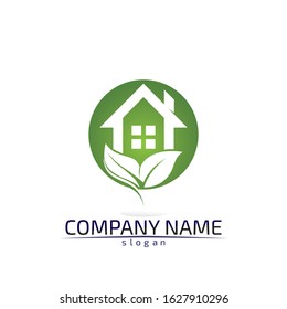 Real estate and home buildings logo icons template