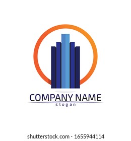 Real estate and home buildings logo icons template